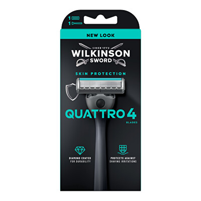 Wilkinson Sword - Holicí strojek Skin Protection Quattro 4 + 1 hlavice