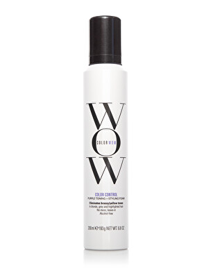 Color Wow - Stylingová tónovací pěna pro blond vlasy Color Control (Purple Toning + Styling Foam) 200 ml