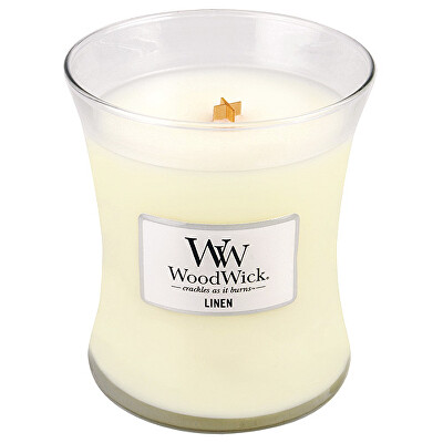 WoodWick - Vonná svíčka váza Linen 275 g