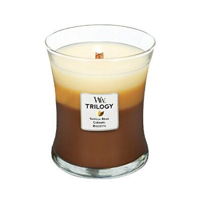 WoodWick - Vonná svíčka Trilogy Cafe Sweets 275 g