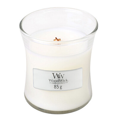 WoodWick - Lumanare parfumată White Teak 85 g