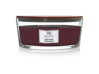 WoodWick - Vonná svíčka loď Black Cherry 453,6 g