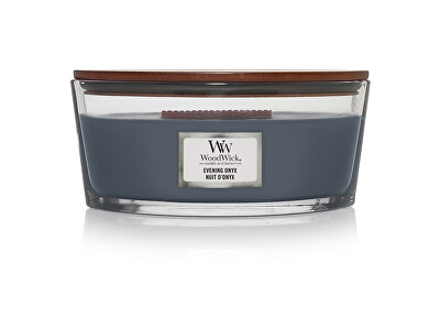 WoodWick - Vonná svíčka loď Evening Onyx 453,6 g