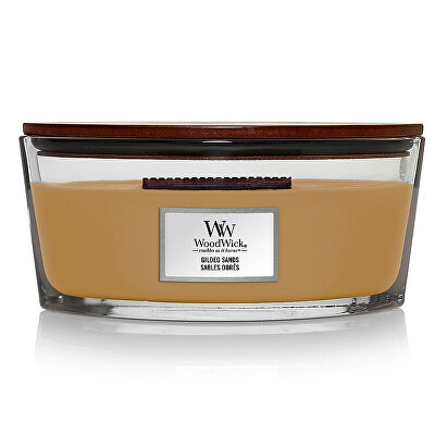 WoodWick - Vonná svíčka loď Gilded Sands 453,6 g