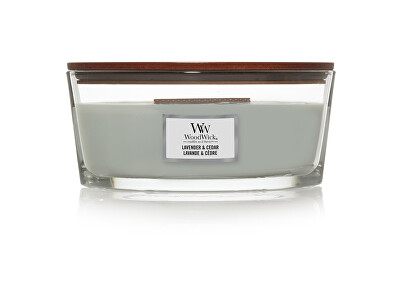 WoodWick - Vonná svíčka loď Lavender & Cedar 453,6 g