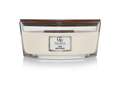 WoodWick - Vonná svíčka loď Linen 453,6 g