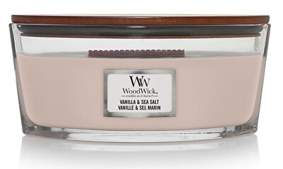 WoodWick - Vonná svíčka loď Vanilla & Sea Salt 453,6 g