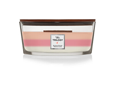 WoodWick - Vonná svíčka loď Trilogy Blooming Orchard 453,6 g