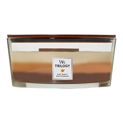 WoodWick - Vonná svíčka loď Trilogy Cafe Sweets 453 g
