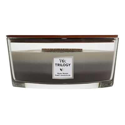 WoodWick - Vonná svíčka loď Trilogy Warm Woods 453 g