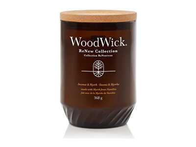 WoodWick - Vonná svíčka ReNew sklo velké Incense & Myrrh 368 g