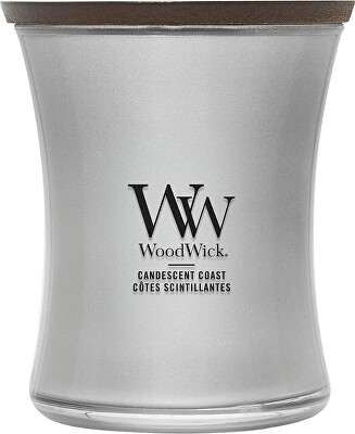WoodWick - Vonná svíčka střední Precious Metals Candescent Coast 275 g