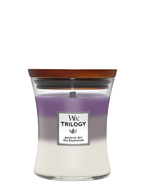 WoodWick - Vonná svíčka střední Trilogy Amethyst Sky 275 g