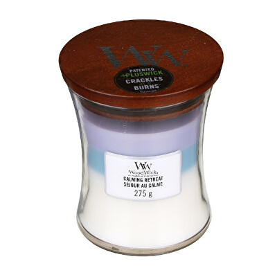WoodWick - Vonná svíčka střední Trilogy Calming Retreat 275 g