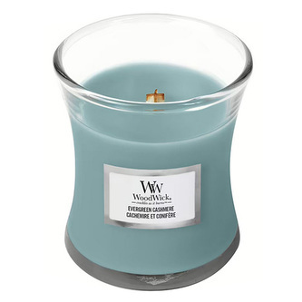 WoodWick - Vonná svíčka váza Evergreen Cashmere 275 g