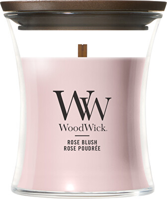 WoodWick - Vonná svíčka váza malá Rose Blush 85 g