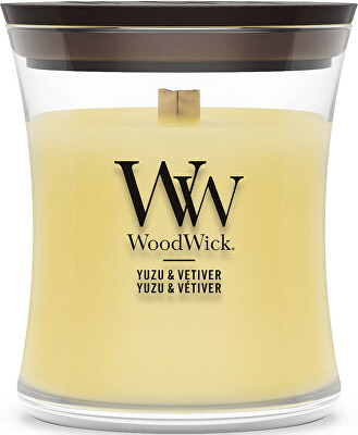 WoodWick - Vonná svíčka váza malá Yuzu & Vetiver 85 g