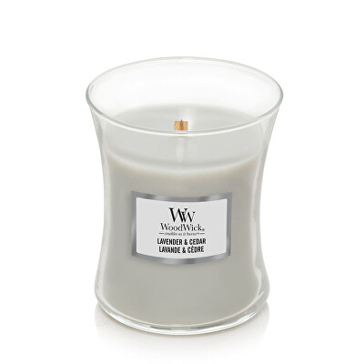 WoodWick - Vonná svíčka váza střední Lavender & Cedar 275 g
