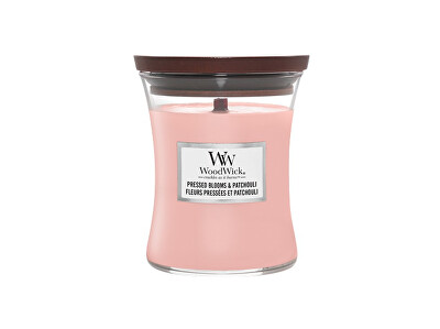 WoodWick - Vonná svíčka váza střední Pressed Blooms & Patchouli 275 g