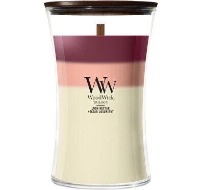 WoodWick - Vonná sviečka váza veľká Trilogy Lush Nectar 609,5 g