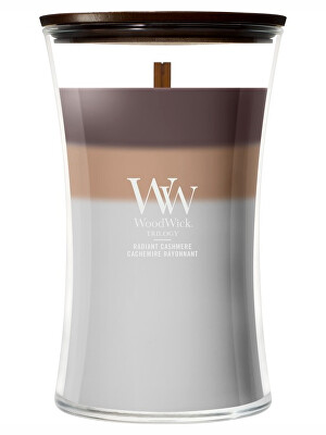 WoodWick - Vonná svíčka váza velká Trilogy Radiant Cashmere 609,5 g