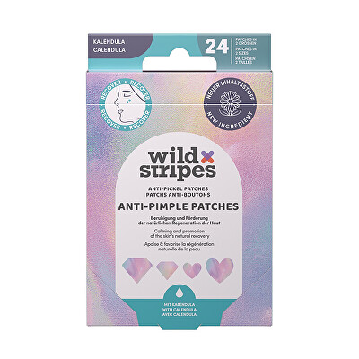 Wild Stripes - Náplasti na akné Diamond Recover Anti-Pimple Patches 24 ks