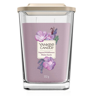 Yankee Candle - Aromatická svíčka velká hranatá Sugared Wildflowers 552 g