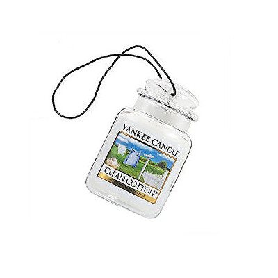Yankee Candle - Luxusní visačka do auta Clean Cotton 1ks