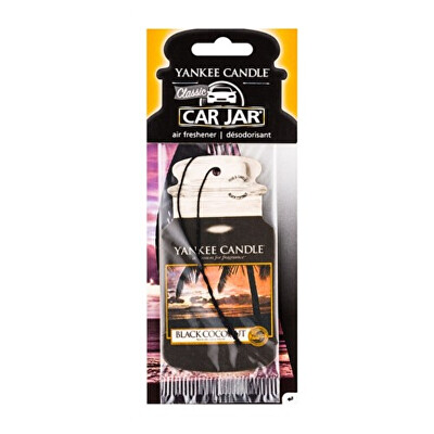 Yankee Candle - Papírová visačka do auta Black Coconut 1 ks