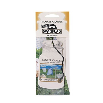 Yankee Candle - Papírová visačka do auta Clean Cotton 1 ks