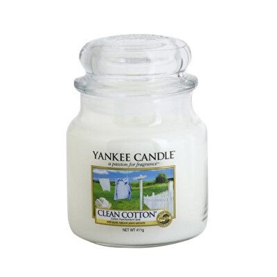 Yankee Candle - 2. JAKOST -  Vonná svíčka Classic střední Clean Cotton 411 g