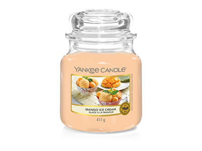 Yankee Candle - Aromatická svíčka Classic střední Mango Ice Cream 411 g