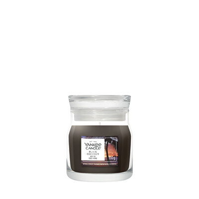 Yankee Candle - Aromatická svíčka Signature sklo malé Black Coconut 110 g