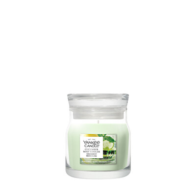 Yankee Candle - Aromatická svíčka Signature sklo malé Cucumber Mint Cooler 110 g