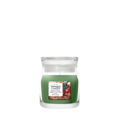Yankee Candle - Aromatická svíčka Signature sklo malé Shimmering Christmas Tree 110 g