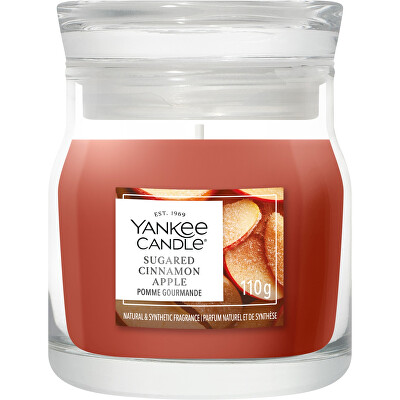 Yankee Candle - Aromatická svíčka Signature sklo malé Sugared Cinnamon Apple 110 g