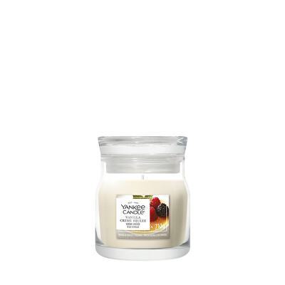 Yankee Candle - Aromatická svíčka Signature sklo malé Vanilla Creme Brulee 110 g