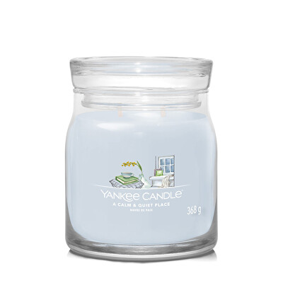 Yankee Candle - Aromatická svíčka Signature sklo střední A Calm & Quiet Place 368 g