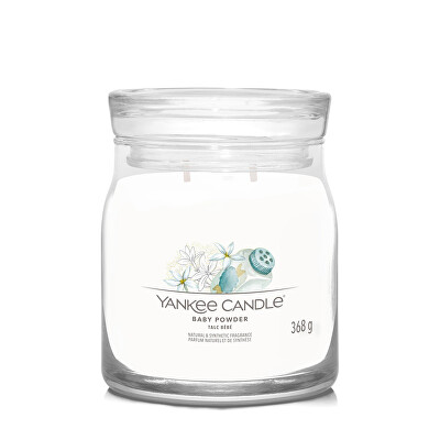 Yankee Candle - Aromatická svíčka Signature sklo střední Baby Powder 368 g
