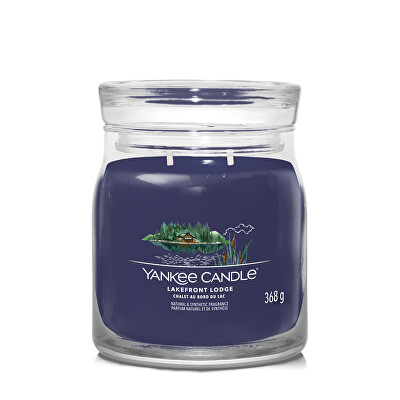 Yankee Candle - Aromatická svíčka Signature sklo střední Lakefront Lodge 368 g