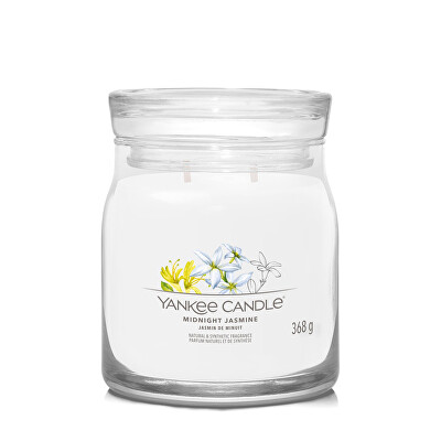 Yankee Candle - Aromatická svíčka Signature sklo střední Midnight Jasmine 368 g