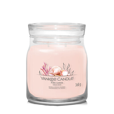 Yankee Candle - Aromatická svíčka Signature sklo střední Pink Sands 368 g