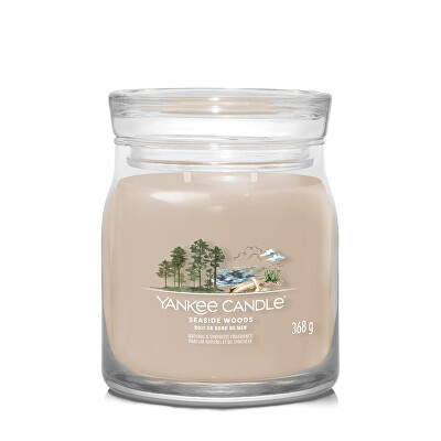 Yankee Candle - Aromatická svíčka Signature sklo střední Seaside Woods 368 g