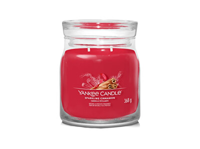 Yankee Candle - Illatgyertya Signature üveg közepes Sparkling Cinnamon 368 g