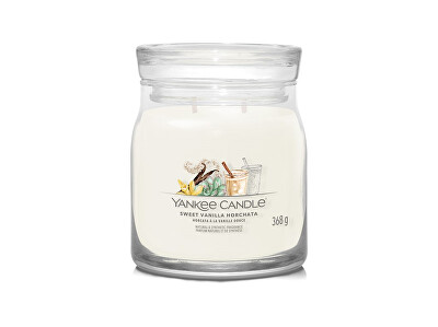 Yankee Candle - Aromatická svíčka Signature sklo střední Sweet Vanilla Horchata 368 g
