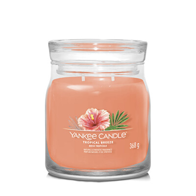 Yankee Candle - Aromatická svíčka Signature sklo střední Tropical Breeze 368 g