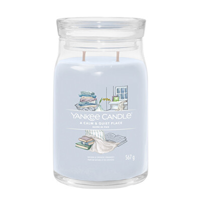 Yankee Candle - Aromatická svíčka Signature sklo velké A Calm & Quiet Place 567 g