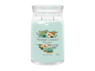 Yankee Candle - Aromatická svíčka Signature sklo velké Aloe & Agave 567 g