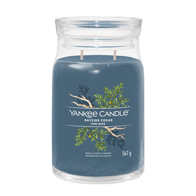 Yankee Candle - Aromatická svíčka Signature sklo velké Bayside Cedar 567 g