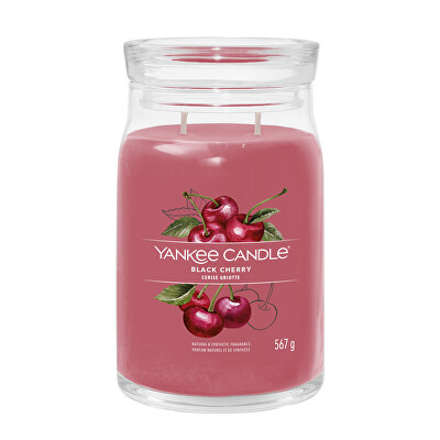 Yankee Candle - Aromatická svíčka Signature sklo velké Black Cherry 567 g